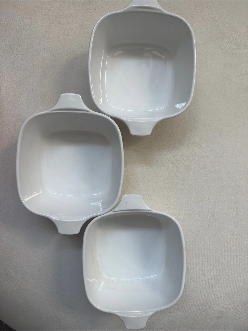 Vintage Corning ware spice of life pattern, 2 to3/4 c cup casserole dishes